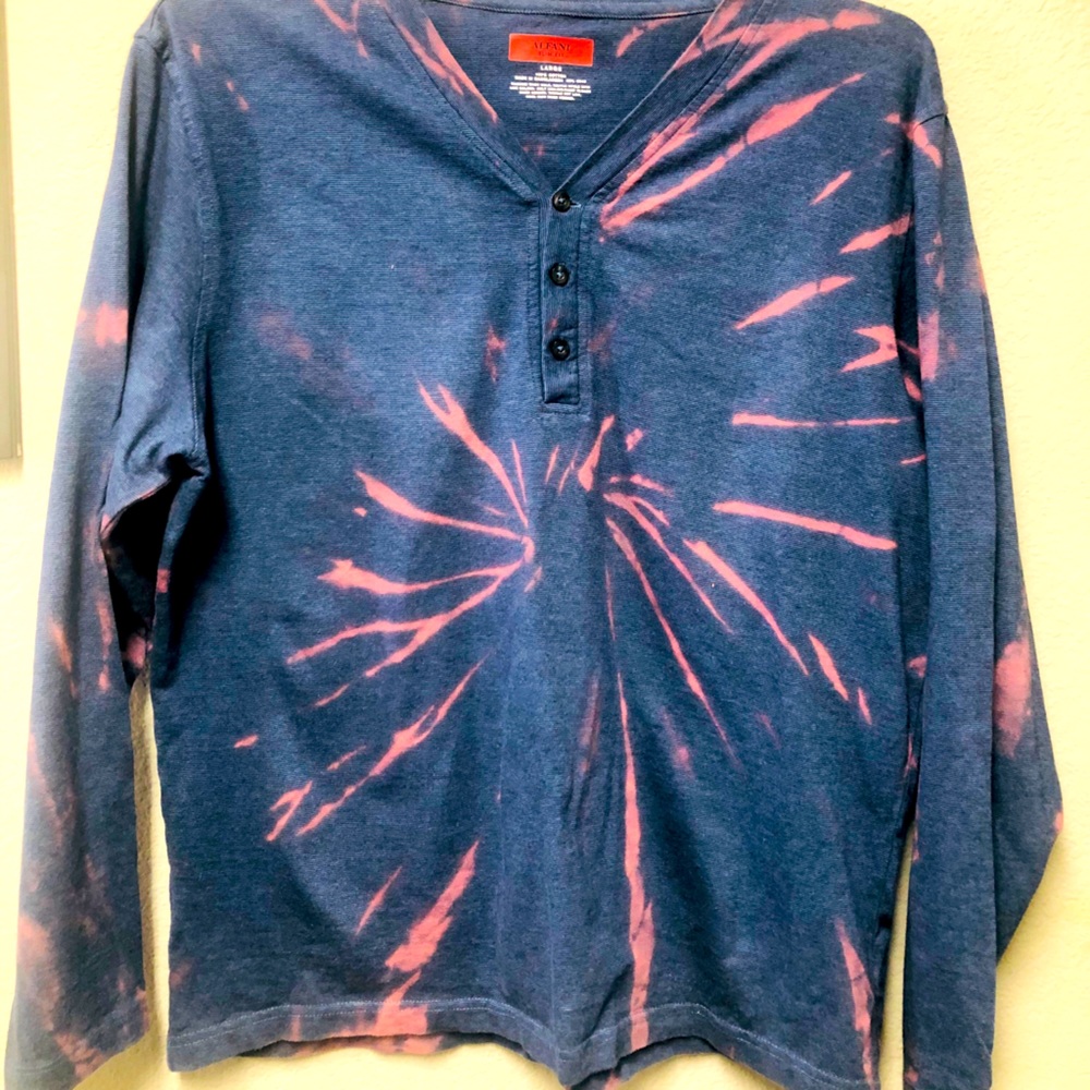 Tie dye blue and pink